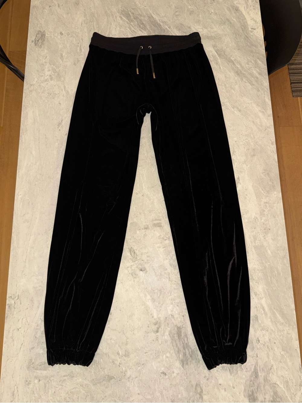 Dolce & Gabbana Vintage Black Velvet Track Pants